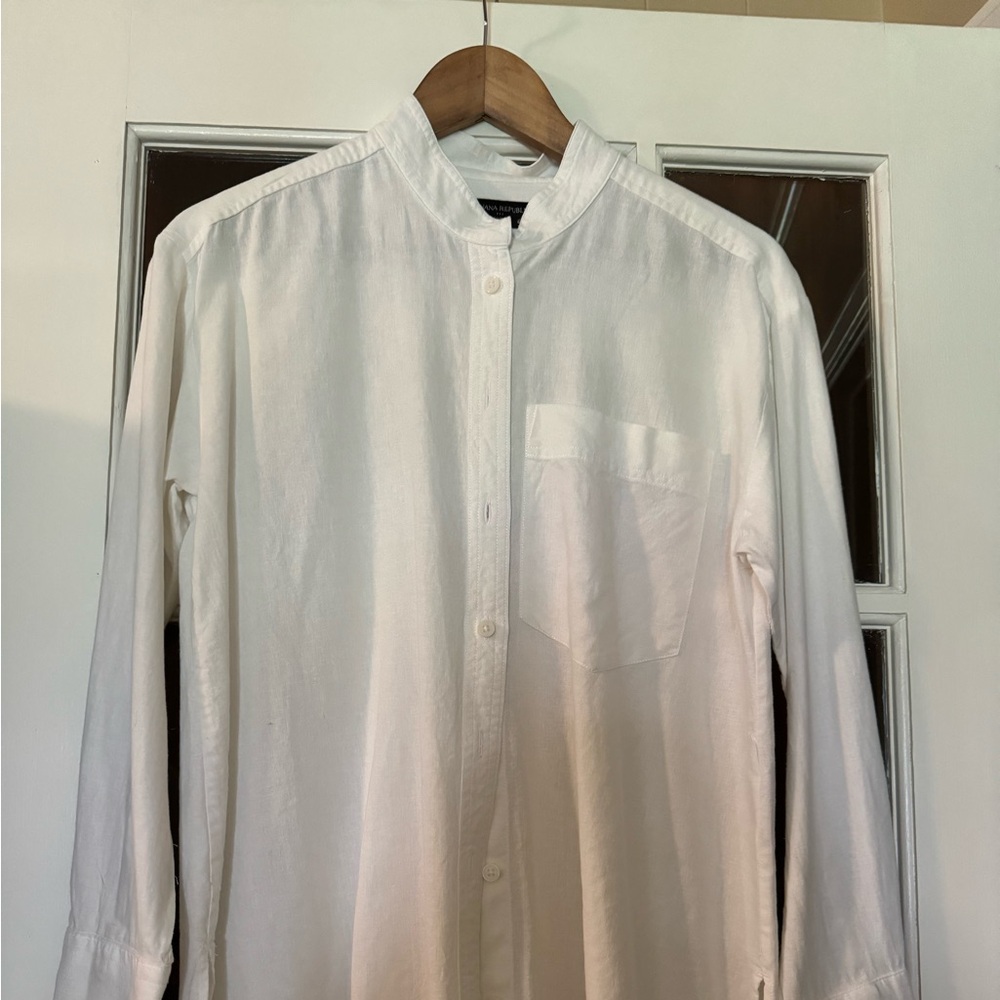 Women’s long sleeve linen shirt